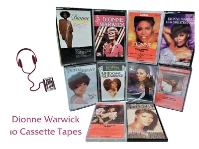 Dionne Warwick, Cassette Tape Lot, 70s Soul Music, Dionne Warwick Cassette, R&B Foto 1 de 4