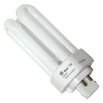 GE 97624 F18TBX/827/A/ECO 18W T4 tubo triplo CFL 4 pinos Gx24q-2 2700k branco quente - Imagem 1 de 3