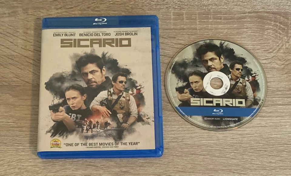 SHIPS SAME DAY Sicario 1 Bluray Ex Rental Tested Emily Blunt 2016 Blu-ray Disc Foto 1 de 1