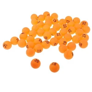 50 Pieces PP Material Table Tennis Balls 40mm Number 1 - 50 - Orange - Picture 1 of 3