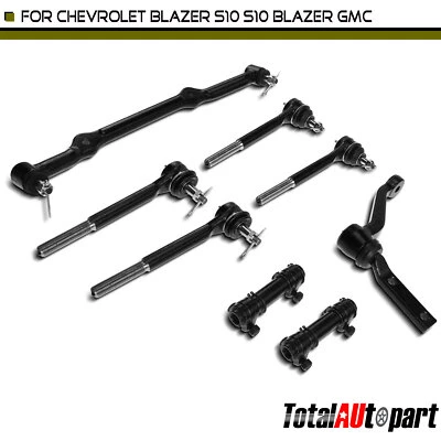 8x Extremo de varilla de amarre para Chevrolet S10 1982-1995 GMC S15 1982-1990 Jimmy exterior e interior Foto 1 de 4