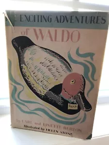 Vtg Exciting Adventures Of Waldo Book Burton Dustjacket HTF Duck Story Water - Bild 1 von 6