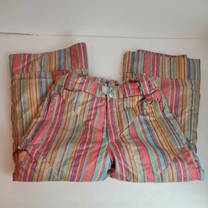 Dragonflies Girls Multicolor print Ski Snowboard Snow Pants Size Youth Medium 5  - Picture 1 of 12