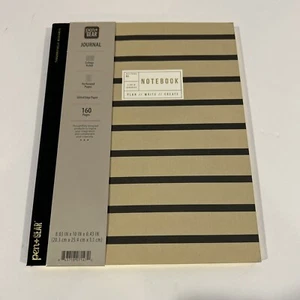 Pen+Gear Textured Stripe Journal, 8" x 10", 160 Ruled Pages, Adult - Picture 1 of 4