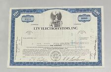 1971 LTV ELECTROSYSTEMS, INC. Stock Certificate  
