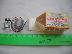 Cer-Mag 140 Electric DC Motor, 1.5-3.0 Volt, 5200 to 7600 rpm, G O N, HO Scale
