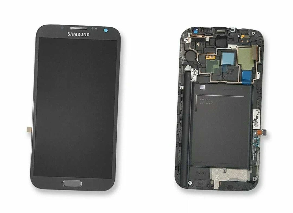 DISPLAY LCD GRIGIO ORIGINALE SAMSUNG GALAXY GT-N7105 NOTE 2 LTE SERVICE PACK - Immagine 1 di 3