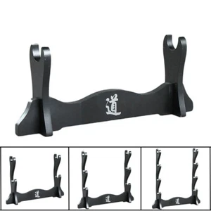 Japanese Samurai Sword Holder Stand Katana Tanto Rack Taoism 道 Pattern 1~4 Tier - Picture 1 of 9