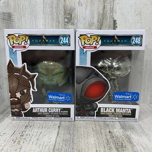 Funko POP! Figuras de vinilo Heroes: Aquaman - Arthur Curry #244 y Black Manta #248 - Imagen 1 de 7