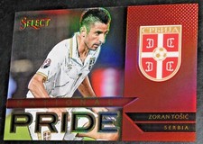 2015-16 Select National Pride Zoran Tosic RED # /199 Prizm Serbia