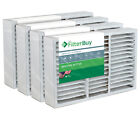 Filterbuy 16x25x5 AC Air Filters Honeywell FC200E1029 Compatible (MERV 13)