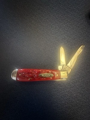 1920-40 Case XX Probado Redbone 2 Hojas Jack Cuchillo Hueso Manijas Personalizadas Foto 1 de 4