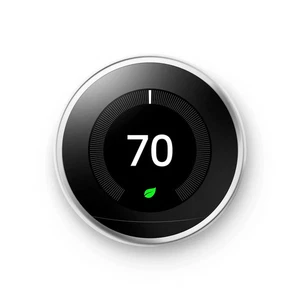 Preowned - Google Nest 3rd Gen Learning Smart Wifi Thermostat - Stainless Steel - Picture 1 of 8