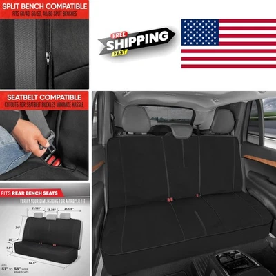 Funda protectora de asiento trasero de neopreno para dueños de mascotas impermeable y resistente a las manchas Foto 1 de 4