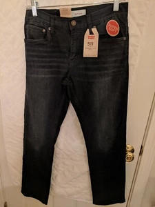 NWT Levi's 511 Slim Fit Men's Jeans Size 27x27 Women's size 14 - Picture 1 of 9