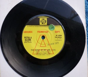 PETULA CLARK-THE SONG OF MY LIFE 1971 DEMO 7" SINGLE - Picture 1 of 1