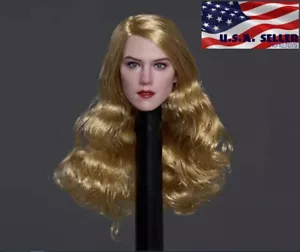 1/6 Emma Head Sculpt Blonde Hair Z008 B For 12" Hot Toys PHICEN Female Figure - Picture 1 of 3