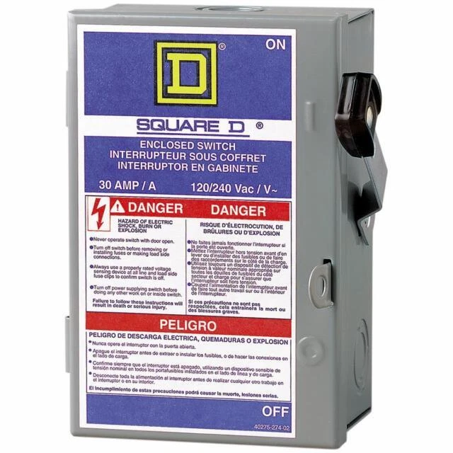 Square D L211N 240V Safety Switch