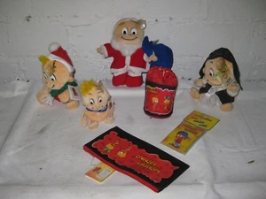 Set San Nicola 7 pezzi Set Peluche Winnie Pannolino Set Natalizio Babbo Natale - Foto 1 di 1