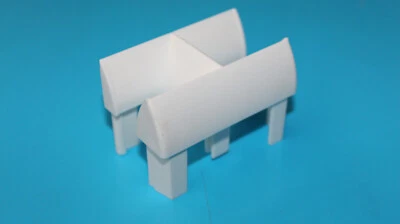 MK Menke Rolladen Doppel Einlauftrichter 919 PVC Weiss Führungsschienen Trichter