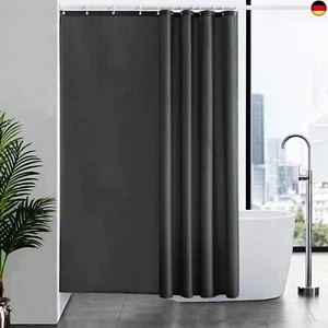 Furlinic 180x200 Duschvorhang aus Stoff, Badvorhang Anti-schimmel und Waschbar, - Bild 1 von 7