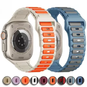 Sport Strap For Apple Watch Ultra 2 Band Silicone Bracelet IWatch Series 10 SE 4 - Picture 1 of 13