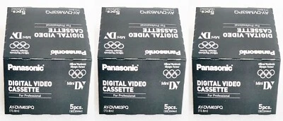 15 CINTAS DE CASETE DIGITAL PANASONIC AY-DVM63PQ 63 min MINI DV Foto 1 de 4