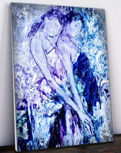MARCO MARK • 'Blue Sisters' • Hand Varnished & Hand Signed Print On Canvas - Picture 1 of 1