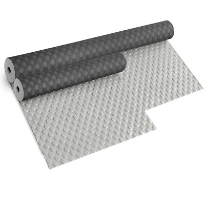 Tappeto gomma antiscivolo grigio zerbino rivestimento pavimento bolle pedana pvc
