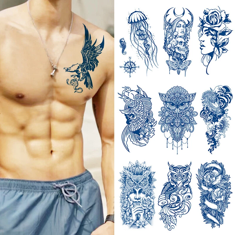EROSPA Temporäres Tattoo – Oberarm-Design, Wasserfest, 21x15 Cm Bogen, Für Urlaub, Party & Strand