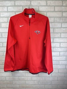 New England Patriots 1/4 Zip Pullover Sweater Herren XXL Rot Nike Mock Collar - Bild 1 von 10