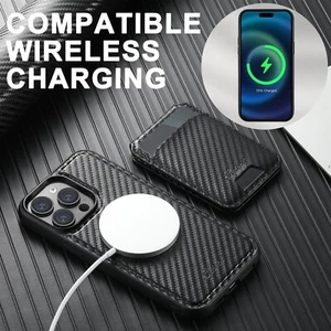 Magsafe Card Bag Leather Stand Case Cover For iPhone 16 15 14 Plus 13 12 Pro Max - Picture 1 of 18