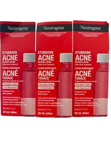 3 Pack Neutrogena Stubborn AcneSpot Drying Lotion 1 fl oz New In Box exp.02/2026 - Picture 1 of 3