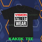 New Shirt Vision Street Wear Logo Men's Black T-Shirt Funny Size S to 5XL