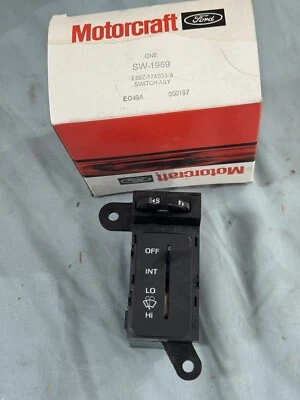 Interruptor limpiaparabrisas Ford E69Z-17A553-B con limpiaparabrisas intermitente 86-91 Aerostar Foto 1 de 3