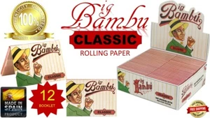 Big Bambu 2.75" x 2" CLASSIC World's Finest Rolling Paper 33/Book (SPAIN) 12 - Picture 1 of 1