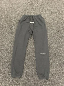 Fear Of God Essentials Black White Sweatpants FW19 Small - Picture 1 of 5