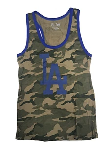Los Angeles Dodgers MLB Women's Camo Ringer Tank Top Medium - Picture 1 of 2