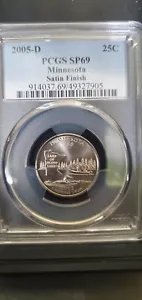 Superb! 2005-D PCGS SP69 Minnesota State Quarter - Picture 1 of 2
