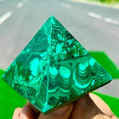 122G Pavo Real Natural Transparente Tallado a Mano Pirámide Cristal Racimo Mineral Foto 1 de 4