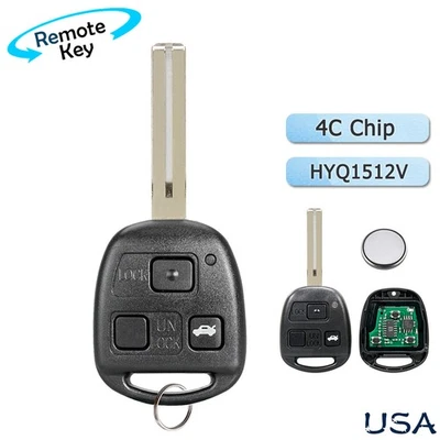 For 1998 1999 2000 Lexus LS400 GS400 GS300 Remote Key Fob Control HYQ1512V - Image 1 of 4