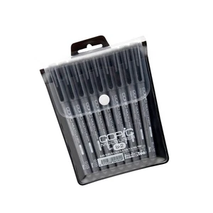 Juego de 9 bolígrafos de entintado multilineador Copic Markers B-2, negro (MLB2) - Imagen 1 de 6