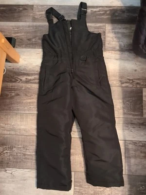ATHLETECH Snowpants Ski Suit Snow Pants Black Bib Overalls Kids Medium 8 - Image 1 of 4