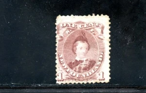 LOT 31040 UNUSED 32a EDWARD PRINCE OF WALES STAMP FROM NEWFOUNDLAND CANADA - Picture 1 of 2
