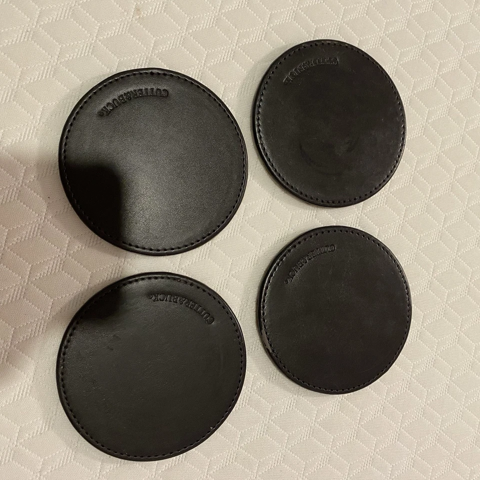 Posavasos de cuero Cutter&Buck vajilla hombre cueva cóctel (4) Foto 1 de 4