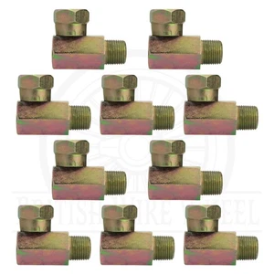 3/8" NPTF Male x 3/8" NPSM Female Swivel 90 Degree Elbow, 1501-06-06, 10 pcs - Picture 1 of 6