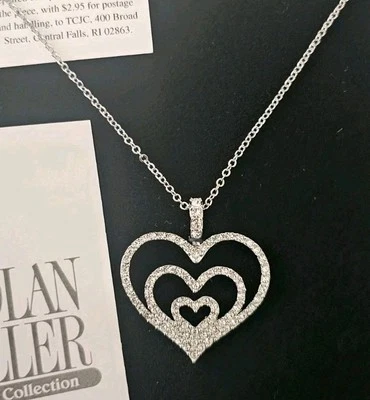 Collar Corazón Colección Glamour Nolan Miller Colgante Cristales Nuevo en Caja Foto 1 de 4
