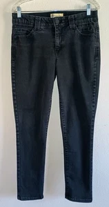 Democracy Jeans Womens Size 10 Black Denim Ab Technology Stretch Ankle - Picture 1 of 7