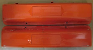 GM 1963-67 Early SB Chevy Tin Valve Covers, 283-327, Wire Holders On One - Picture 1 of 4