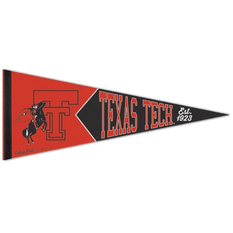 TEXAS TECH RED RAIDERS EST 1923 VAULT ROLL UP FELT PENNANT 12"x30" WINCRAFT 🤠 Cover